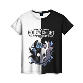 Женская футболка 3D с принтом Hollow Knight (Black & White) в Курске, 100% полиэфир ( синтетическое хлопкоподобное полотно) | прямой крой, круглый вырез горловины, длина до линии бедер | Тематика изображения на принте: game | hollow knight | hollow knight godmaster | hollow knight map | hollow knight ps4 | silksong | белый | зот могучий | игра | карта | королевство | метроидвания | полый король | приключения букашек | халлоунест | холлоу кнайт | черный