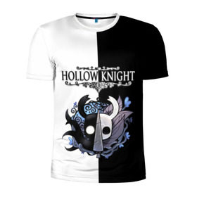 Мужская футболка 3D спортивная с принтом Hollow Knight (Black & White) в Курске, 100% полиэстер с улучшенными характеристиками | приталенный силуэт, круглая горловина, широкие плечи, сужается к линии бедра | Тематика изображения на принте: game | hollow knight | hollow knight godmaster | hollow knight map | hollow knight ps4 | silksong | белый | зот могучий | игра | карта | королевство | метроидвания | полый король | приключения букашек | халлоунест | холлоу кнайт | черный