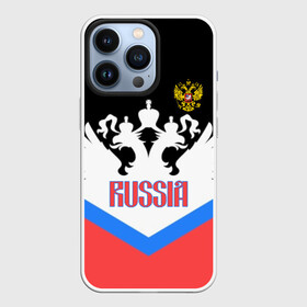 Чехол для iPhone 13 Pro с принтом HOCKEY RUSSIA в Курске,  |  | hockey | russia | sport | герб | надписи | россия | сборная хоккея | символика | спорт | спортсмен | триколор | форма | хоккей | чемпионат | я русский