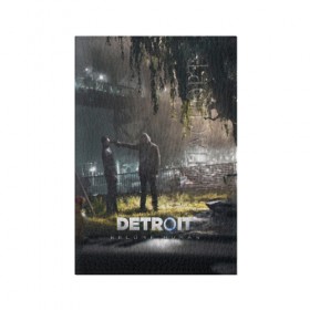 Обложка для паспорта матовая кожа с принтом DETROIT:BECOME HUMAN в Курске, натуральная матовая кожа | размер 19,3 х 13,7 см; прозрачные пластиковые крепления | Тематика изображения на принте: action | ai | android | connor | dbhpk19 | detroit become human | game | rk 800 | rk 900 | андроиды | детектив | игра | игры | интерактивное кино | кара | коннор | логотип | маркус | роботы | фирменный стиль | экшн