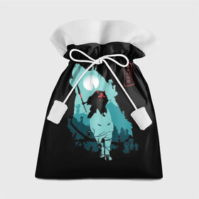 Подарочный 3D мешок с принтом Princess Mononoke в Курске, 100% полиэстер | Размер: 29*39 см | Тематика изображения на принте: anime | ghibli | hayao miyazaki | hime | meme | miyazaki | mononoke | music | princess | studio ghibli | tokyo | иероглиф | манга | стиль | фентези