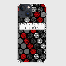 Чехол для iPhone 13 mini с принтом TWENTY ONE PILOTS (TOP) в Курске,  |  | 21 pilots | 21p | bandito | blurryface | chlorine | joshua | music | ned | rock | top | trench | twenty one pilots | tyler | бандито | группа | музыка | нэд | рок | тренч