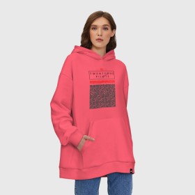 Худи SuperOversize хлопок с принтом TWENTY ONE PILOTS (TOP) в Курске, 70% хлопок, 30% полиэстер, мягкий начес внутри | карман-кенгуру, эластичная резинка на манжетах и по нижней кромке, двухслойный капюшон
 | 21 pilots | 21p | bandito | blurryface | chlorine | joshua | music | ned | rock | top | trench | twenty one pilots | tyler | бандито | группа | музыка | нэд | рок | тренч