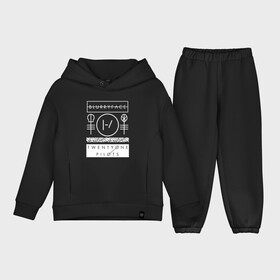 Детский костюм хлопок Oversize с принтом TWENTY ONE PILOTS (TOP) в Курске,  |  | Тематика изображения на принте: 21 pilots | 21p | bandito | blurryface | chlorine | joshua | music | ned | rock | top | trench | twenty one pilots | tyler | бандито | группа | музыка | нэд | рок | тренч