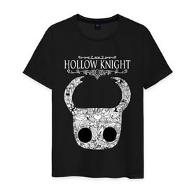Мужская футболка хлопок с принтом Маска Hollow Knight в Курске, 100% хлопок | прямой крой, круглый вырез горловины, длина до линии бедер, слегка спущенное плечо. | game | hollow knight | hollow knight godmaster | hollow knight map | hollow knight ps4 | mask | silksong | зот могучий | игра | карта | королевство | маска | метроидвания | полый король | приключения букашек | халлоунест | холлоу кнайт | эмилити