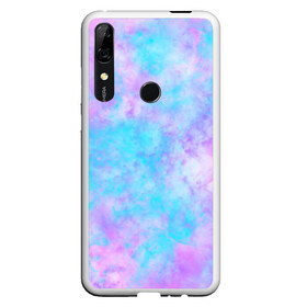 Чехол для Honor P Smart Z с принтом Мрамор Tie Dye в Курске, Силикон | Область печати: задняя сторона чехла, без боковых панелей | Тематика изображения на принте: tie dye | летняя футболка | розовый | синий | тай дай | фиолетовый | яркая футболка