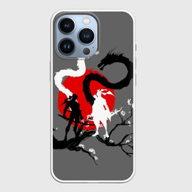 Чехол для iPhone 13 Pro с принтом Битва драконов в Курске,  |  | anime | meme | tokyo | аниме | герой | иероглиф | луна | манга | сакура | самурай | солнце | стиль | фентези | япония