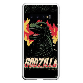 Чехол для Samsung Galaxy S10 с принтом Годзилла в Курске, Силикон | Область печати: задняя сторона чехла, без боковых панелей | godzilla | king of the monsters | годзила | годзилла 2 | король монстров