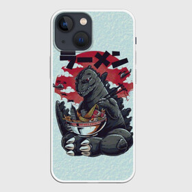 Чехол для iPhone 13 mini с принтом Blue Godzilla в Курске,  |  | godzilla | king of the monsters | годзила | годзилла 2 | король монстров