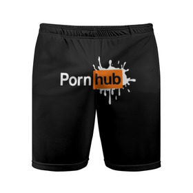 Мужские шорты 3D спортивные с принтом PORN HUB в Курске,  |  | Тематика изображения на принте: логотип | пошлое