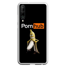 Чехол для Honor P30 с принтом PORN HUB в Курске, Силикон | Область печати: задняя сторона чехла, без боковых панелей | банан | логотип | пошлое