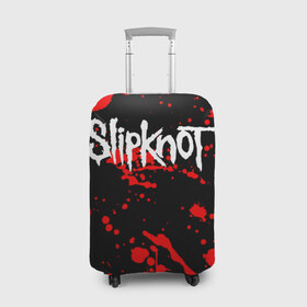 Чехол для чемодана 3D с принтом Slipknot (2) в Курске, 86% полиэфир, 14% спандекс | двустороннее нанесение принта, прорези для ручек и колес | horror | music | not | rock | slipk | slipknot | кровь | музыка | рок | слипкнот | ужасы