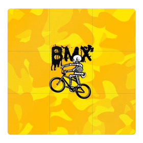 Магнитный плакат 3Х3 с принтом BMX в Курске, Полимерный материал с магнитным слоем | 9 деталей размером 9*9 см | Тематика изображения на принте: bike | bmx | bones | extreme | skeleton | skull | sport | велосипед | скелет | спорт | череп | экстрим