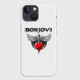 Чехол для iPhone 13 mini с принтом Bon Jovi в Курске,  |  | bon jovi | бон джови | музыка | музыкальная группа | песни | рок | рок группа | рокгруппа
