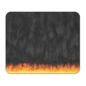 Коврик для мышки прямоугольный с принтом Пламя и дым в Курске, натуральный каучук | размер 230 х 185 мм; запечатка лицевой стороны | дым | огонь | пламя | пламя и дым | пожар