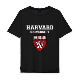 Мужская футболка хлопок Oversize с принтом Harvard University_форма в Курске, 100% хлопок | свободный крой, круглый ворот, “спинка” длиннее передней части | harvard university | гарвард | колледж | образование | студенты | сша | университет | школа