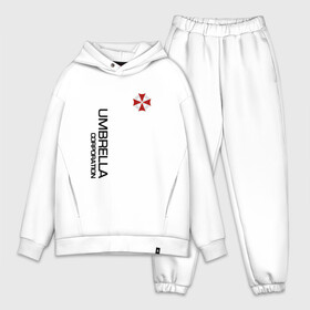 Мужской костюм хлопок OVERSIZE с принтом UMBRELLA CORP в Курске,  |  | claire redfied | leon kennedy | logo | raccoon city | resident | resident evil 2 | zombie | зомби | игра | игры | кровь | логотип | обитель зла | фильмы