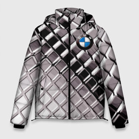 Мужская зимняя куртка 3D с принтом BMW в Курске, верх — 100% полиэстер; подкладка — 100% полиэстер; утеплитель — 100% полиэстер | длина ниже бедра, свободный силуэт Оверсайз. Есть воротник-стойка, отстегивающийся капюшон и ветрозащитная планка. 

Боковые карманы с листочкой на кнопках и внутренний карман на молнии. | bmw | metal | pattern | prestige | бмв | металл | престиж | узор