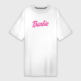 Платье-футболка хлопок с принтом Barbie в Курске,  |  | bad | barbie | bratz | girl | princess | team | барби | братц | девочка | дочка | дочь | кукла | куколка | лого | логотип | любимая | невеста | подружка | прекрасная