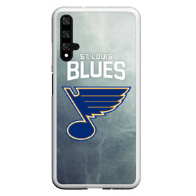 Чехол для Honor 20 с принтом St Louis Blues в Курске, Силикон | Область печати: задняя сторона чехла, без боковых панелей | nhl | st. louis blues | блюз | нхл | сент луиз | сент луис | сент луис блюз | тарасенко | хоккей | шайба