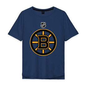 Мужская футболка хлопок Oversize с принтом Boston Bruins NHL в Курске, 100% хлопок | свободный крой, круглый ворот, “спинка” длиннее передней части | boston | boston bruins | hockey | nhl | бостон | бостон брюинз | кубок стенли | нхл | спорт | хоккей | шайба