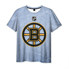 Мужская футболка 3D с принтом Boston Bruins в Курске, 100% полиэфир | прямой крой, круглый вырез горловины, длина до линии бедер | boston | boston bruins | hockey | nhl | бостон | бостон брюинз | кубок стенли | нхл | спорт | хоккей | шайба