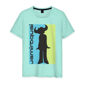 Мужская футболка хлопок с принтом Jamiroquai в Курске, 100% хлопок | прямой крой, круглый вырез горловины, длина до линии бедер, слегка спущенное плечо. | британская | группа | джей кей | диско | современный ритм н блюз | стюарт зендер | тоби смит | фанк | эйсид джаз