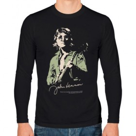 Мужской лонгслив хлопок с принтом Джон Леннон в Курске, 100% хлопок |  | активист | бас гитара | британский | гитара | губная гармоника | клавишные | композитор | музыкант | певец | писатель | поэт | рок | художник