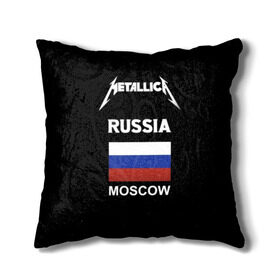 Подушка 3D с принтом Metallica в Курске, наволочка – 100% полиэстер, наполнитель – холлофайбер (легкий наполнитель, не вызывает аллергию). | состоит из подушки и наволочки. Наволочка на молнии, легко снимается для стирки | Тематика изображения на принте: metallica | moscow | russia | андеграунд | легенда рока | метал | металлика | москва | музыка | рок | россия | хард рок | хеви метал