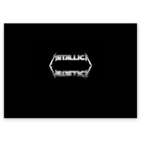 Поздравительная открытка с принтом Metallica в Курске, 100% бумага | плотность бумаги 280 г/м2, матовая, на обратной стороне линовка и место для марки
 | guitar | hard | heavymetal | metal | metallica | music | rock | гитара | картинка | картинки | метал | металика | металлика | мода | музыка | рок | тренд | тренды | треш | трэш | тяжелый | хард