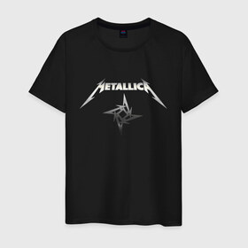 Мужская футболка хлопок с принтом Metallica в Курске, 100% хлопок | прямой крой, круглый вырез горловины, длина до линии бедер, слегка спущенное плечо. | guitar | hard | heavymetal | metal | metallica | music | rock | гитара | картинка | картинки | метал | металика | металлика | мода | музыка | рок | тренд | тренды | треш | трэш | тяжелый | хард