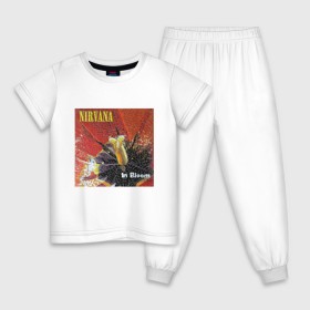 Детская пижама хлопок с принтом Nirvana In Bloom в Курске, 100% хлопок |  брюки и футболка прямого кроя, без карманов, на брюках мягкая резинка на поясе и по низу штанин
 | kurt cobain | music | nirvana | rock | кобейн | курт | курт кобейн | музыка | нирвана | рок