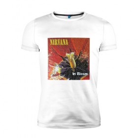 Мужская футболка премиум с принтом Nirvana In Bloom в Курске, 92% хлопок, 8% лайкра | приталенный силуэт, круглый вырез ворота, длина до линии бедра, короткий рукав | kurt cobain | music | nirvana | rock | кобейн | курт | курт кобейн | музыка | нирвана | рок