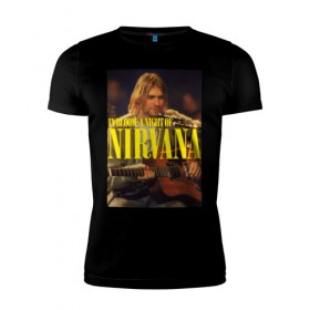 Мужская футболка премиум с принтом Kurt Cobain In Bloom в Курске, 92% хлопок, 8% лайкра | приталенный силуэт, круглый вырез ворота, длина до линии бедра, короткий рукав | kurt cobain | music | nirvana | rock | кобейн | курт | курт кобейн | музыка | нирвана | рок