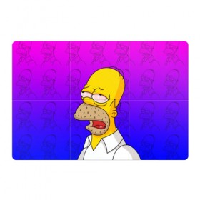 Магнитный плакат 3Х2 с принтом Уставший Гомер в Курске, Полимерный материал с магнитным слоем | 6 деталей размером 9*9 см | bart | gomer | simpson | simpsons | барт | гомер | лиза | симпсоны | усталость