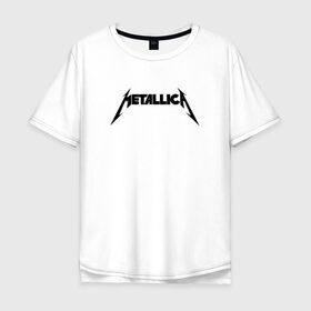 Футболка хлопок Оверсайз с принтом METALLICA (НА СПИНЕ) в Курске, 100% хлопок | свободный крой, круглый ворот, “спинка” длиннее передней части | matters metallica | music | nothing else | rock | trash metal | группа | металлика | музыка | музыканты | рок | трэш металл