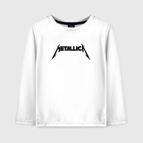 Детский лонгслив хлопок с принтом METALLICA (НА СПИНЕ) в Курске, 100% хлопок | круглый вырез горловины, полуприлегающий силуэт, длина до линии бедер | matters metallica | music | nothing else | rock | trash metal | группа | металлика | музыка | музыканты | рок | трэш металл