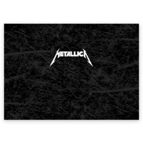 Поздравительная открытка с принтом METALLICA в Курске, 100% бумага | плотность бумаги 280 г/м2, матовая, на обратной стороне линовка и место для марки
 | matters metallica | music | nothing else | rock | trash metal | группа | металлика | музыка | музыканты | рок | трэш металл