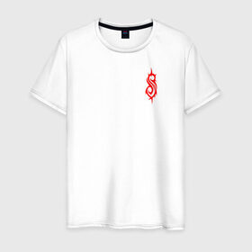 Мужская футболка хлопок с принтом Slipknot в Курске, 100% хлопок | прямой крой, круглый вырез горловины, длина до линии бедер, слегка спущенное плечо. | slipknot | slipknot футболка | слипкнот | слипонт | футболка слипкнот