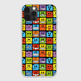 Чехол для iPhone 12 Pro Max с принтом Эмодзи в Курске, Силикон |  | Тематика изображения на принте: blue | bright | emoji | emotion | funny | green | orange | purple | red | smiley face | yellow | желтый | забавный | зеленый | красный | лицо | оранжевый | смайлик | смешной | фиолетовый | эмодзи | эмоция | яркий