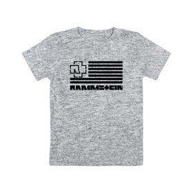 Детская футболка хлопок с принтом RAMMSTEIN в Курске, 100% хлопок | круглый вырез горловины, полуприлегающий силуэт, длина до линии бедер | metallica | music | rammstein | rock | металл | металлика | музыка | раммштайн | рок | рок группа