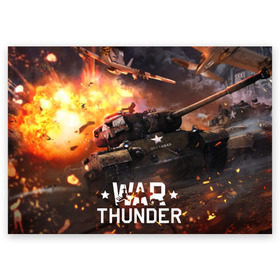 Поздравительная открытка с принтом war thunder в Курске, 100% бумага | плотность бумаги 280 г/м2, матовая, на обратной стороне линовка и место для марки
 | Тематика изображения на принте: war thunder | war thunder 2019 | war thunder лучшие | war thunder самолеты | war thunder танки | вар тандер | игра war thunder | купить футболку war thunder | футболки war thunder