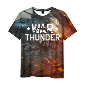 Мужская футболка 3D с принтом war thunder (ник на спине) в Курске, 100% полиэфир | прямой крой, круглый вырез горловины, длина до линии бедер | war thunder | war thunder 2019 | war thunder лучшие | war thunder самолеты | war thunder танки | вар тандер | игра war thunder | купить футболку war thunder | футболки war thunder