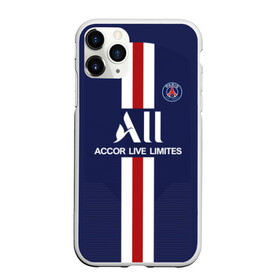 Чехол для iPhone 11 Pro матовый с принтом PSG Home 19-20 в Курске, Силикон |  | champions league | france | mbappe | neymar | psg | лига чемпионов | мбаппе | неймар | париж | псж | франция | чемпион