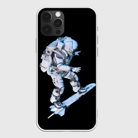 Чехол для iPhone 12 Pro Max с принтом Космонавт в Курске, Силикон |  | astronaut | black | cool | man | skateboard | space | space suit | suit | астронавт | космонавт | космос | костюм | прикольный | скафандр | скейтборд | человек | черный