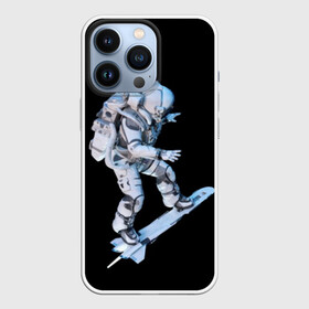 Чехол для iPhone 13 Pro с принтом Космонавт в Курске,  |  | astronaut | black | cool | man | skateboard | space | space suit | suit | астронавт | космонавт | космос | костюм | прикольный | скафандр | скейтборд | человек | черный