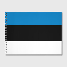 Альбом для рисования с принтом Эстония Флаг в Курске, 100% бумага
 | матовая бумага, плотность 200 мг. | Тематика изображения на принте: балтии | государство | прибалтика | республика | снг | ссср | страна | страны | эстония