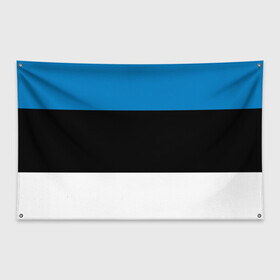 Флаг-баннер с принтом Эстония Флаг в Курске, 100% полиэстер | размер 67 х 109 см, плотность ткани — 95 г/м2; по краям флага есть четыре люверса для крепления | балтии | государство | прибалтика | республика | снг | ссср | страна | страны | эстония