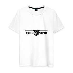 Мужская футболка хлопок с принтом Rammstein в Курске, 100% хлопок | прямой крой, круглый вырез горловины, длина до линии бедер, слегка спущенное плечо. | germany | rammstein | индостриал металл | немецкая группа | немцы | пиротехника | раммштайн | рок | рок группа | три икса | ххх