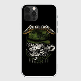 Чехол для iPhone 12 Pro Max с принтом Metallica в Курске, Силикон |  | Тематика изображения на принте: metallica | группа | метал | металлика | музыка | песни | рок